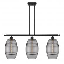 Innovations Lighting 516-3I-BK-G557-8SM - Vaz - 3 Light - 36 inch - Matte Black - Cord hung - Island Light