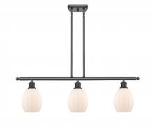 Innovations Lighting 516-3I-BK-G81 - Eaton - 3 Light - 36 inch - Matte Black - Cord hung - Island Light