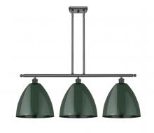 Innovations Lighting 516-3I-BK-MBD-12-GR - Plymouth - 3 Light - 39 inch - Matte Black - Cord hung - Island Light