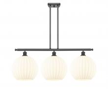 Innovations Lighting 516-3I-OB-G1217-12WV - White Venetian - 3 Light - 39 inch - Oil Rubbed Bronze - Stem Hung - Island Light