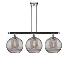 Innovations Lighting 516-3I-PC-G1213-12SM - Athens Deco Swirl - 3 Light - 39 inch - Polished Chrome - Cord hung - Island Light