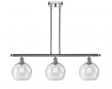  516-3I-PC-G124-8 - Athens - 3 Light - 36 inch - Polished Chrome - Cord hung - Island Light