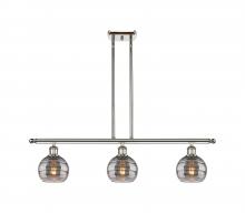  516-3I-PN-G556-6SM - Rochester - 3 Light - 36 inch - Polished Nickel - Cord hung - Island Light