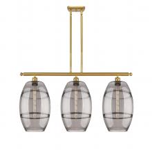 Innovations Lighting 516-3I-SG-G557-10SM - Vaz - 3 Light - 37 inch - Satin Gold - Cord hung - Island Light