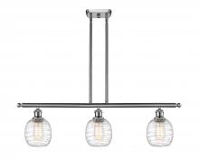 Innovations Lighting 516-3I-SN-G1013 - Belfast - 3 Light - 36 inch - Brushed Satin Nickel - Cord hung - Island Light