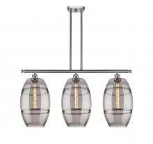 Innovations Lighting 516-3I-SN-G557-10SM - Vaz - 3 Light - 37 inch - Brushed Satin Nickel - Cord hung - Island Light