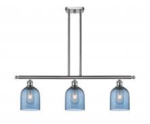 Innovations Lighting 516-3I-SN-G558-6BL - Bella - 3 Light - 36 inch - Brushed Satin Nickel - Cord hung - Island Light