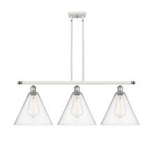 Innovations Lighting 516-3I-WPC-GBC-124 - Berkshire - 3 Light - 39 inch - White Polished Chrome - Cord hung - Island Light