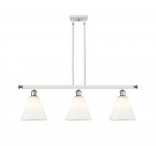 Innovations Lighting 516-3I-WPC-GBC-81 - Berkshire - 3 Light - 36 inch - White Polished Chrome - Cord hung - Island Light