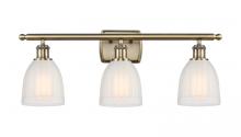  516-3W-AB-G441 - Brookfield - 3 Light - 26 inch - Antique Brass - Bath Vanity Light