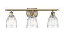  516-3W-AB-G442 - Brookfield - 3 Light - 26 inch - Antique Brass - Bath Vanity Light