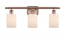 Innovations Lighting 516-3W-AC-G341 - Hadley - 3 Light - 25 inch - Antique Copper - Bath Vanity Light