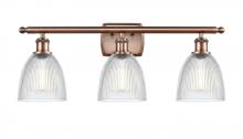  516-3W-AC-G382 - Castile - 3 Light - 26 inch - Antique Copper - Bath Vanity Light