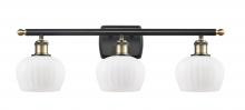 Innovations Lighting 516-3W-BAB-G91-LED - Fenton - 3 Light - 27 inch - Black Antique Brass - Bath Vanity Light