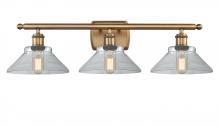  516-3W-BB-G132 - Orwell - 3 Light - 28 inch - Brushed Brass - Bath Vanity Light