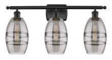 Innovations Lighting 516-3W-BK-G557-6SM - Vaz - 3 Light - 26 inch - Matte Black - Bath Vanity Light