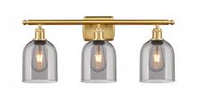  516-3W-SG-G558-6SM - Bella - 3 Light - 26 inch - Satin Gold - Bath Vanity Light