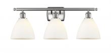  516-3W-SN-GBD-751 - Bristol - 3 Light - 28 inch - Brushed Satin Nickel - Bath Vanity Light