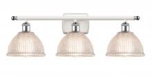  516-3W-WPC-G422 - Arietta - 3 Light - 28 inch - White Polished Chrome - Bath Vanity Light