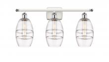 Innovations Lighting 516-3W-WPC-G557-6CL - Vaz - 3 Light - 26 inch - White Polished Chrome - Bath Vanity Light