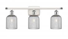 Innovations Lighting 516-3W-WPC-G559-5SM - Bridal Veil - 3 Light - 25 inch - White Polished Chrome - Bath Vanity Light