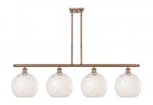 Innovations Lighting 516-4I-AC-G1216-10WM - White Mouchette - 4 Light - 48 inch - Antique Copper - Stem Hung - Island Light