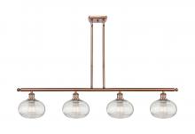 Innovations Lighting 516-4I-AC-G555-8CL - Ithaca - 4 Light - 48 inch - Antique Copper - Cord hung - Island Light