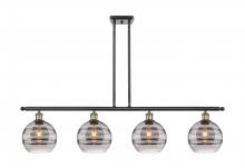 Innovations Lighting 516-4I-BAB-G556-8SM - Rochester - 4 Light - 48 inch - Black Antique Brass - Cord hung - Island Light