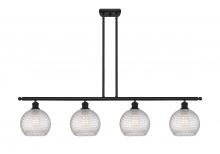 Innovations Lighting 516-4I-BK-G122C-8CL - Athens - 4 Light - 48 inch - Matte Black - Cord hung - Island Light