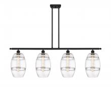 Innovations Lighting 516-4I-BK-G557-8CL - Vaz - 4 Light - 48 inch - Matte Black - Cord hung - Island Light