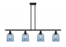  516-4I-BK-G558-6BL - Bella - 4 Light - 48 inch - Matte Black - Cord hung - Island Light