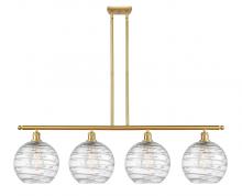 Innovations Lighting 516-4I-SG-G1213-10 - Athens Deco Swirl - 4 Light - 48 inch - Satin Gold - Cord hung - Island Light