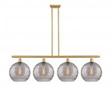 Innovations Lighting 516-4I-SG-G1213-12SM - Athens Deco Swirl - 4 Light - 50 inch - Satin Gold - Cord hung - Island Light