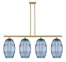 Innovations Lighting 516-4I-SG-G557-10BL - Vaz - 4 Light - 48 inch - Satin Gold - Cord hung - Island Light