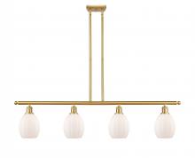 Innovations Lighting 516-4I-SG-G81 - Eaton - 4 Light - 48 inch - Satin Gold - Cord hung - Island Light