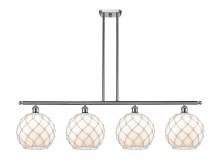 Innovations Lighting 516-4I-SN-G121-10RW - Farmhouse Rope - 4 Light - 48 inch - Brushed Satin Nickel - Cord hung - Island Light