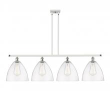 Innovations Lighting 516-4I-WPC-GBD-122-LED - Bristol - 4 Light - 50 inch - White Polished Chrome - Cord hung - Island Light