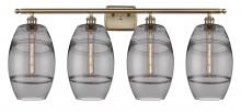 Innovations Lighting 516-4W-AB-G557-8SM - Vaz - 4 Light - 38 inch - Antique Brass - Bath Vanity Light