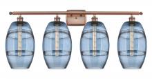 Innovations Lighting 516-4W-AC-G557-8BL - Vaz - 4 Light - 38 inch - Antique Copper - Bath Vanity Light