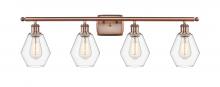 Innovations Lighting 516-4W-AC-G652-6-LED - Cindyrella - 4 Light - 36 inch - Antique Copper - Bath Vanity Light