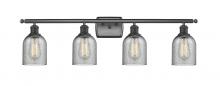  516-4W-BK-G257 - Caledonia - 4 Light - 35 inch - Matte Black - Bath Vanity Light