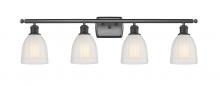  516-4W-BK-G441 - Brookfield - 4 Light - 36 inch - Matte Black - Bath Vanity Light