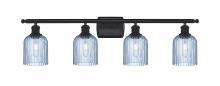 Innovations Lighting 516-4W-BK-G559-5BL - Bridal Veil - 4 Light - 35 inch - Matte Black - Bath Vanity Light