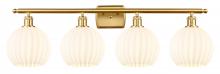 Innovations Lighting 516-4W-SG-G1217-8WV - White Venetian - 4 Light - 38 inch - Satin Gold - Bath Vanity Light