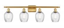 Innovations Lighting 516-4W-SG-G292 - Salina - 4 Light - 36 inch - Satin Gold - Bath Vanity Light