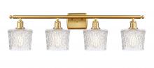  516-4W-SG-G402 - Niagara - 4 Light - 37 inch - Satin Gold - Bath Vanity Light