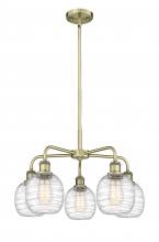 Innovations Lighting 516-5CR-AB-G1013 - Belfast - 5 Light - 24 inch - Antique Brass - Chandelier