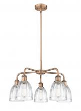 Innovations Lighting 516-5CR-AC-G442 - Brookfield - 5 Light - 24 inch - Antique Copper - Chandelier