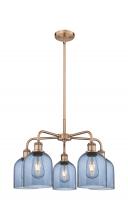 Innovations Lighting 516-5CR-AC-G558-6BL - Bella - 5 Light - 24 inch - Antique Copper - Chandelier