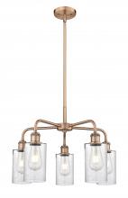 Innovations Lighting 516-5CR-AC-G804 - Clymer - 5 Light - 22 inch - Antique Copper - Chandelier